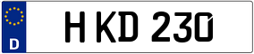 Trailer License Plate